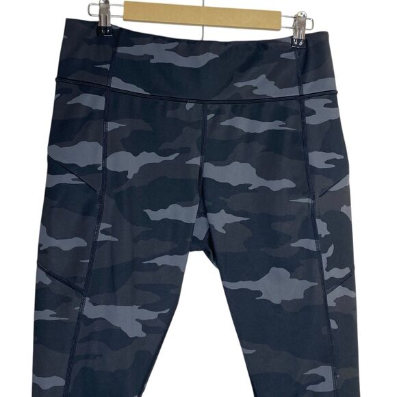 Athleta Contender 7/8 Tight Womens Large Camo Leggings Zip Pockets Workout Gym - Picture 4 of 13